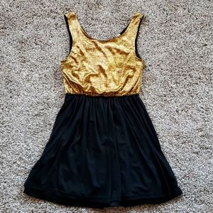 Alice Moon black and gold dress in size Small